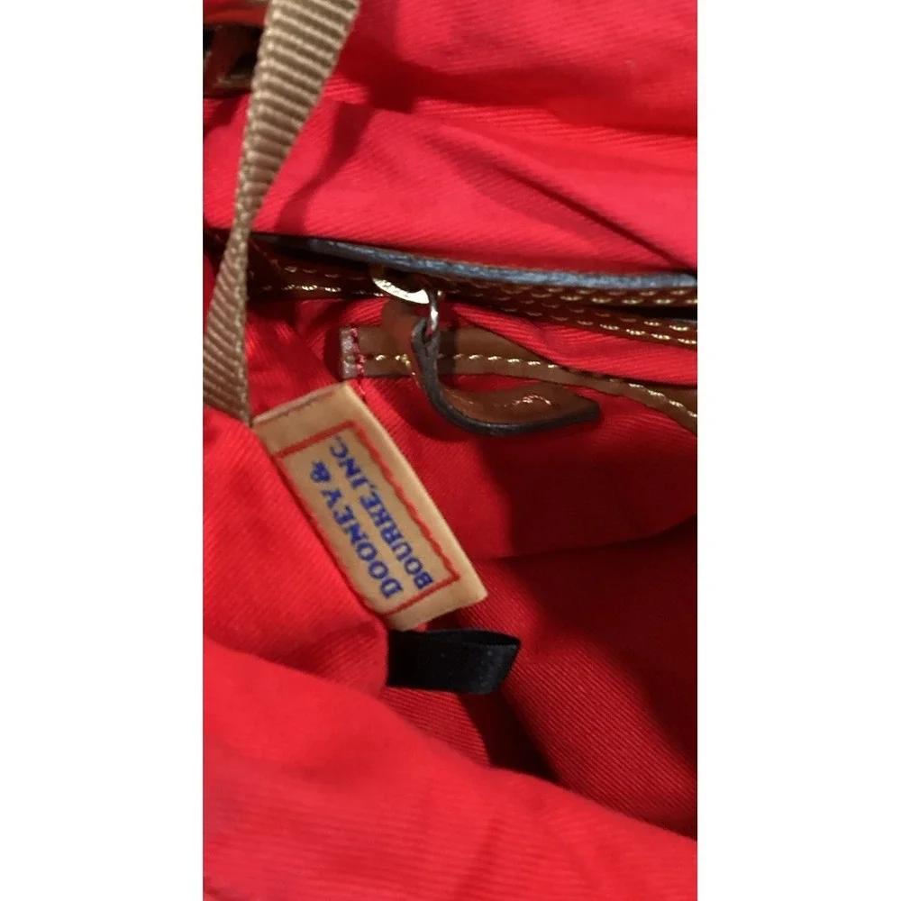 Dooney & Bourke Red Nylon Flap Backpack